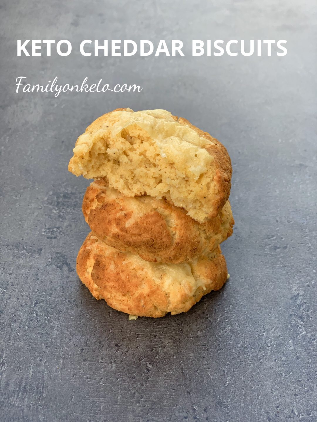 Keto Cheddar Biscuits with Coconut Flour and Sesame Flour Family On Keto