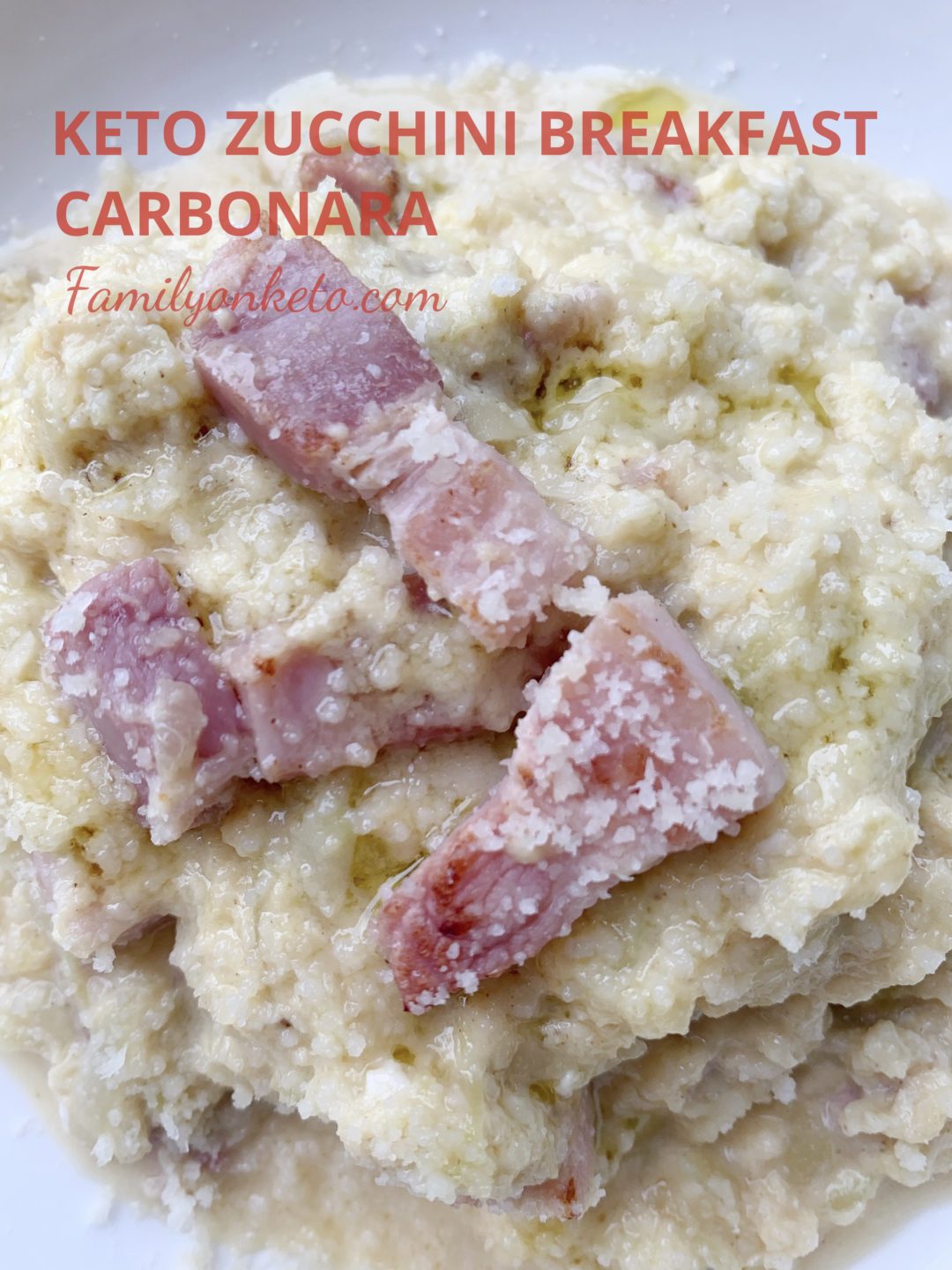 Keto zucchini breakfast carbonara Family On Keto