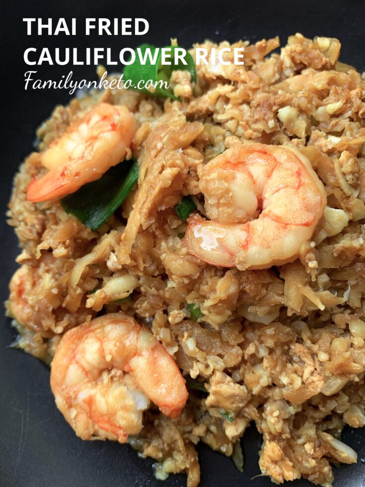 Picture of Thai fried cauliflower rice in a bowl