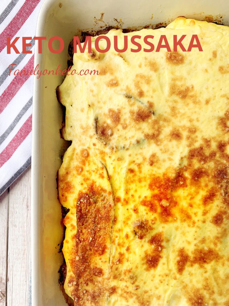 Picture of keto moussaka with eggplant