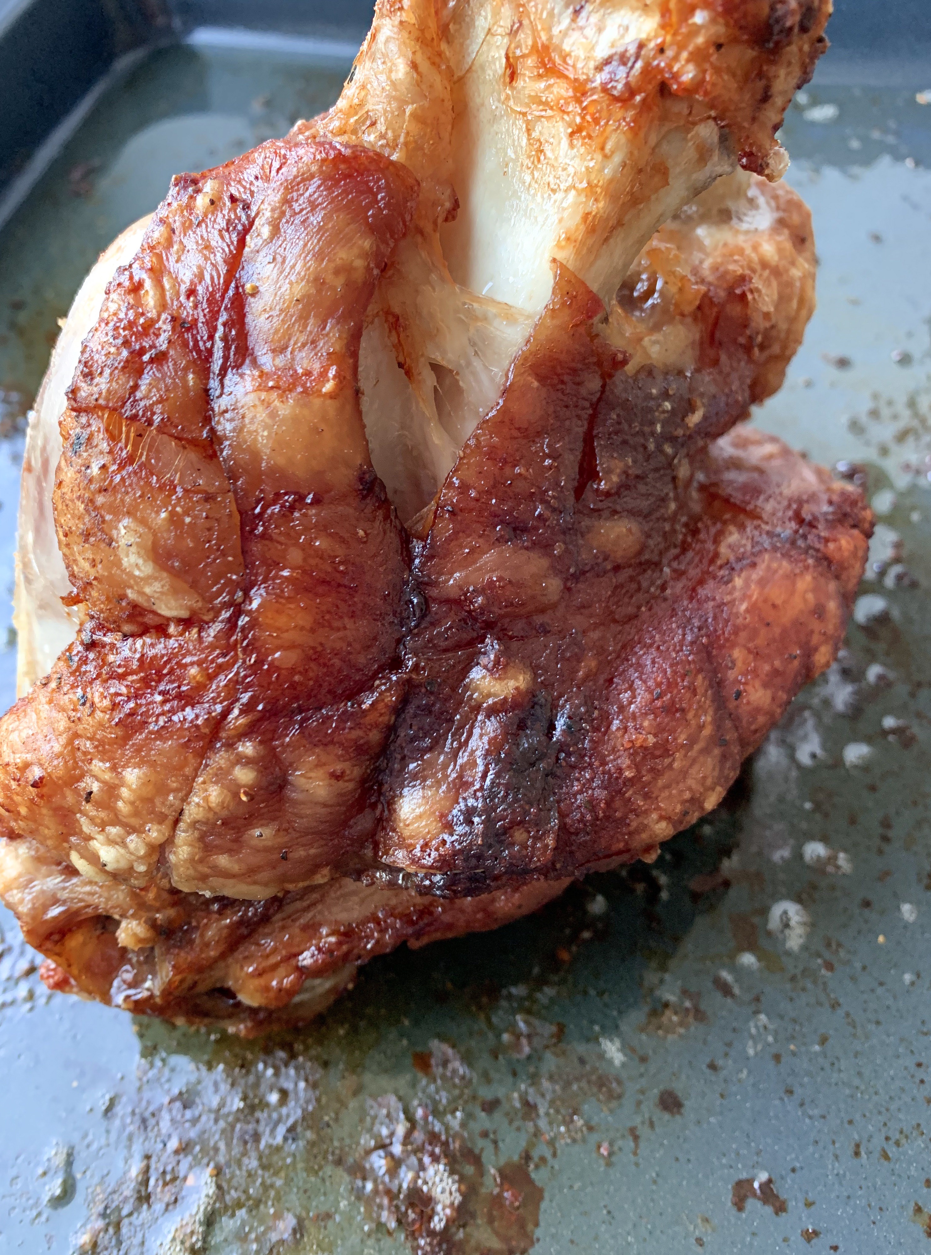 Roasted Ham Hock With Crispy Crackling Family On Keto