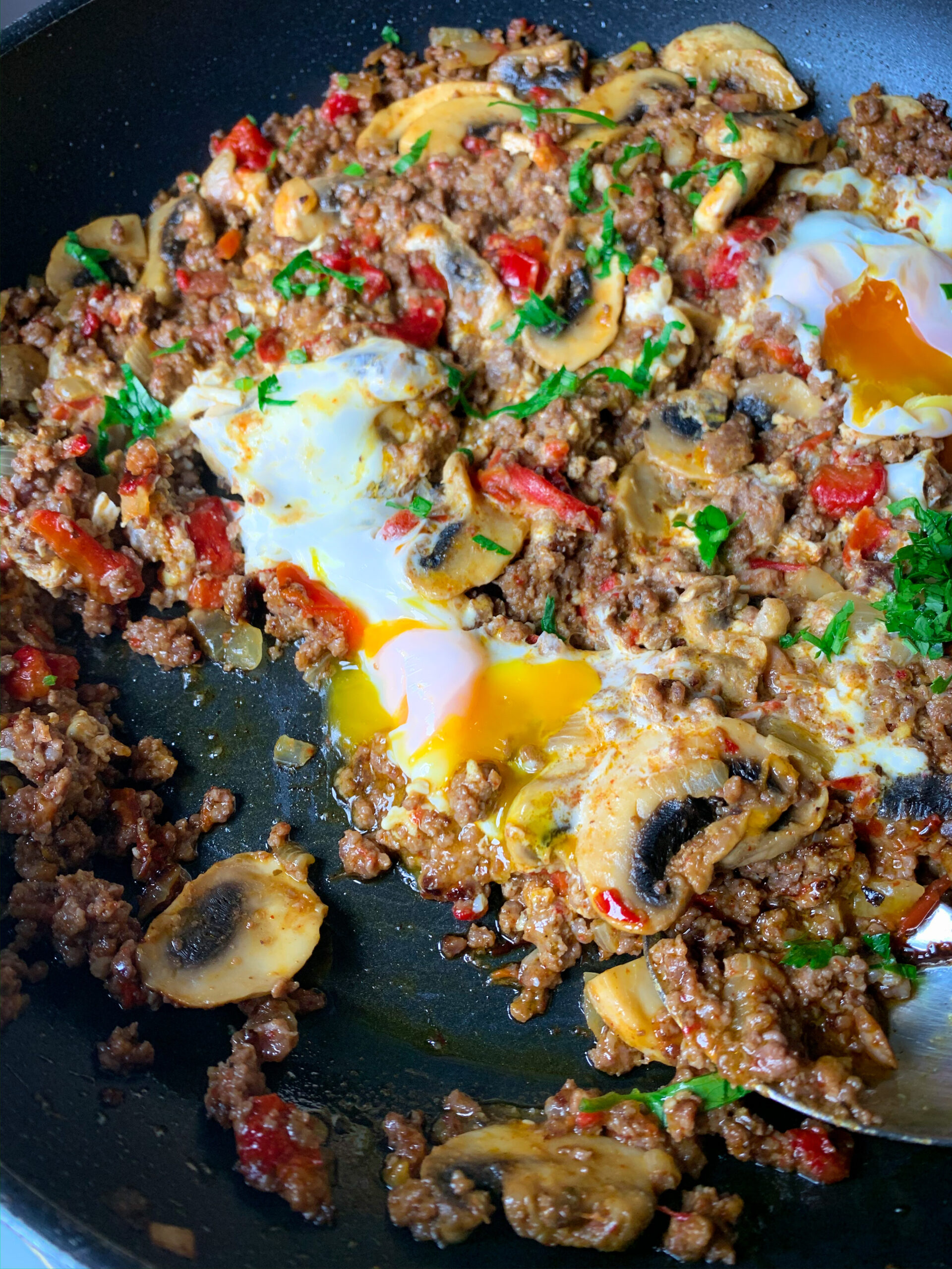 Ground beef hash Balkan style Family On Keto