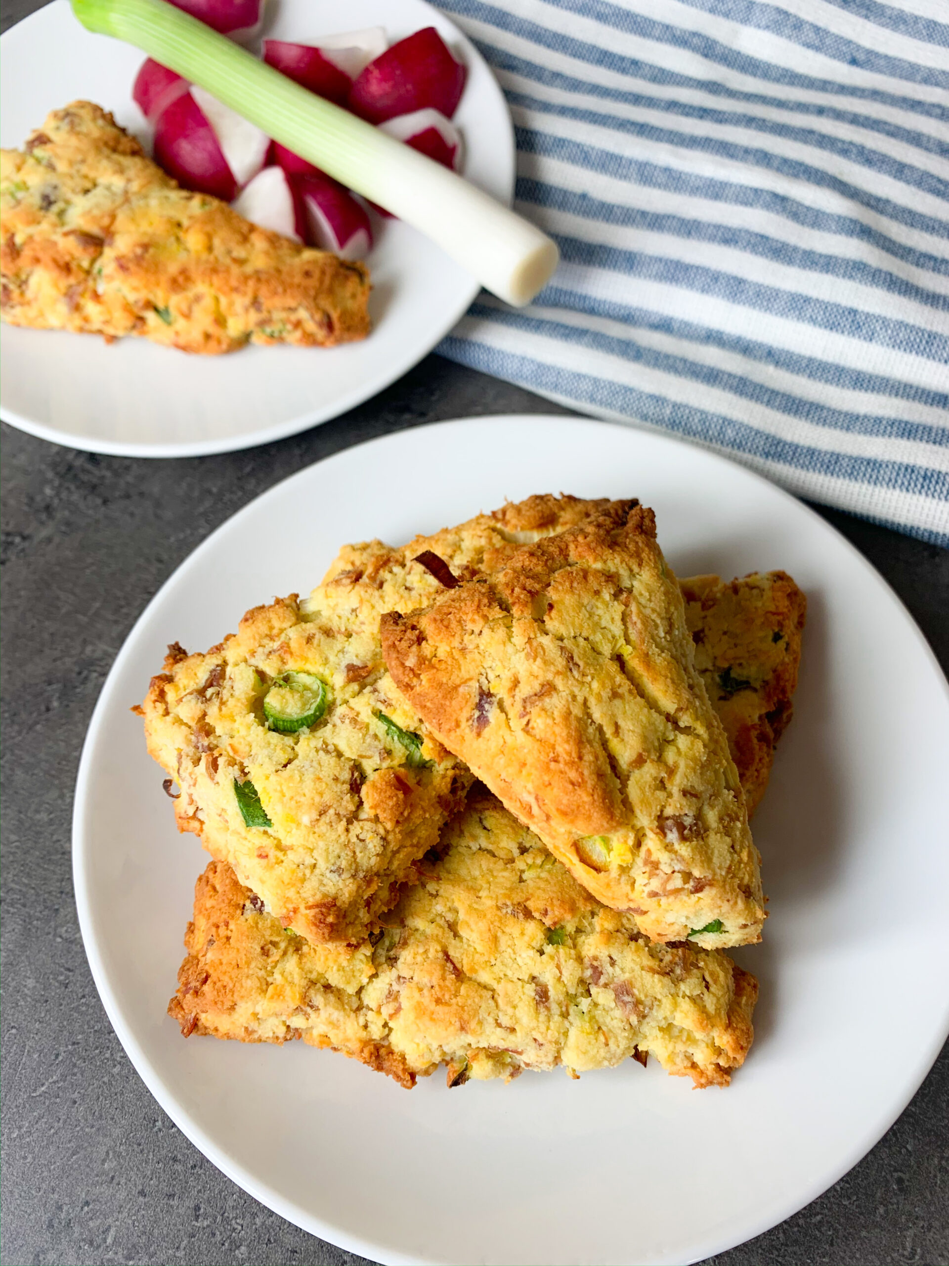 Keto scones with ham - Family On Keto