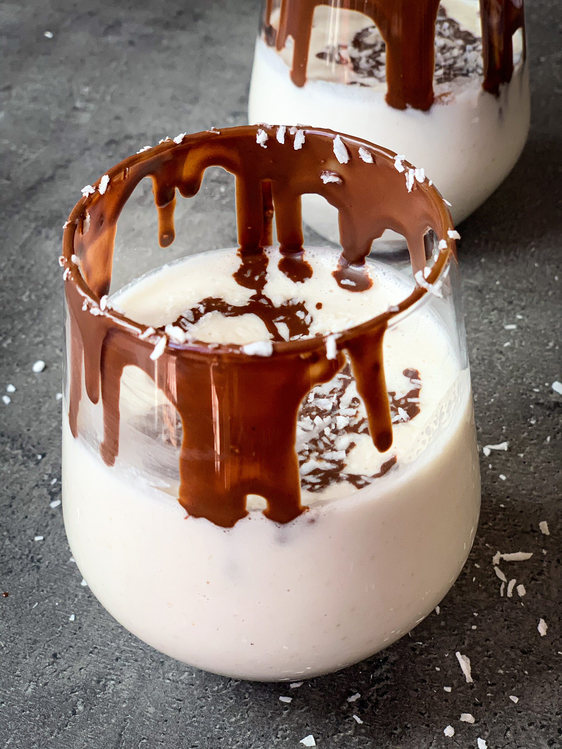 Coconut dessert in glass - keto, vegan, dairy free ...