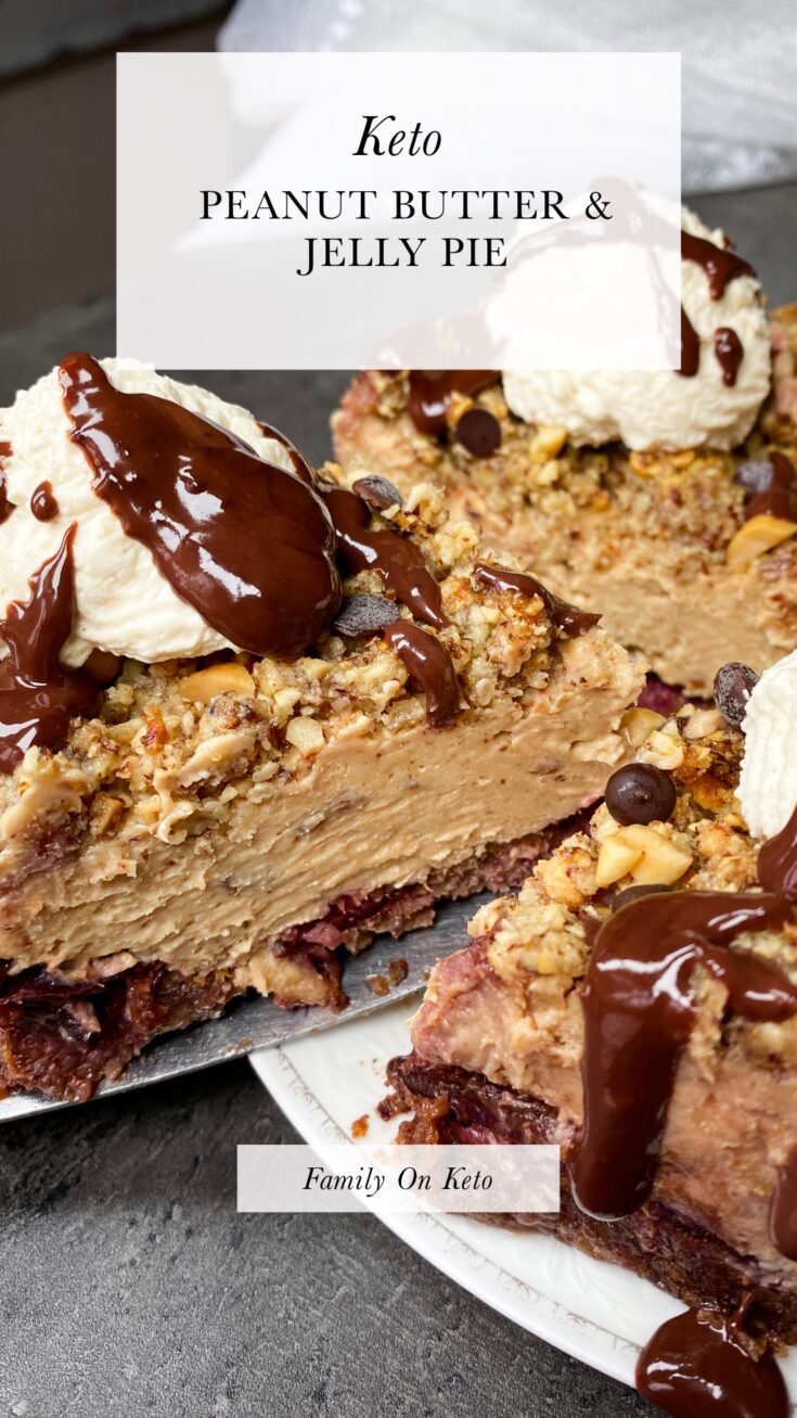 Photo of keto peanut butter jelly pie