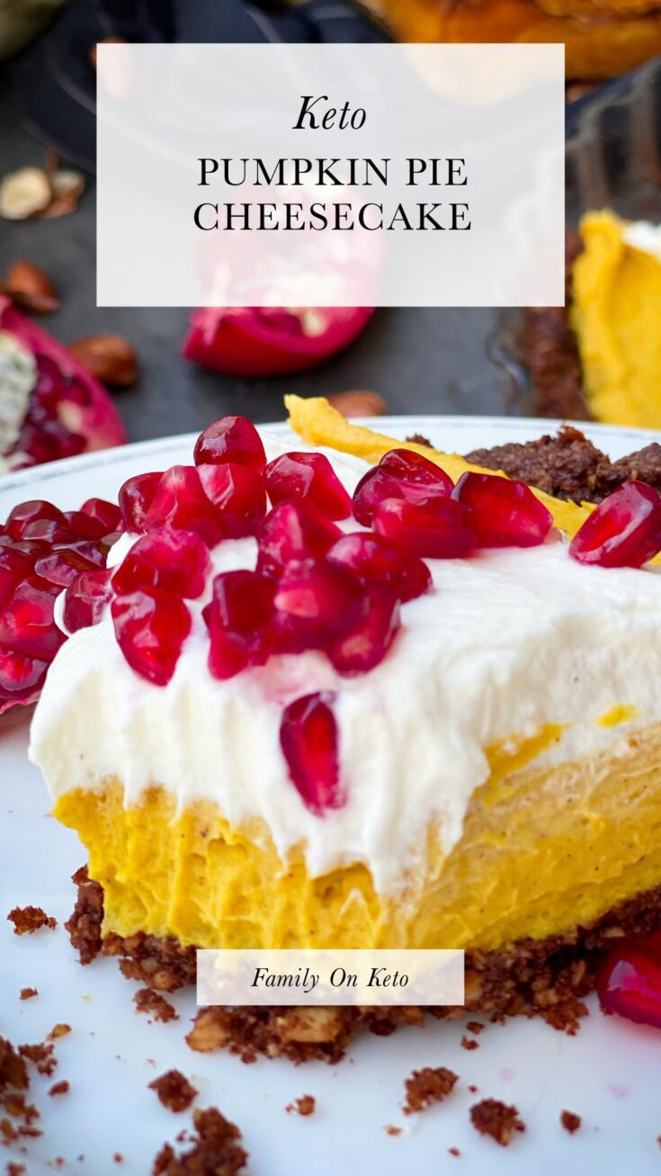Keto pumpkin pie cheesecake