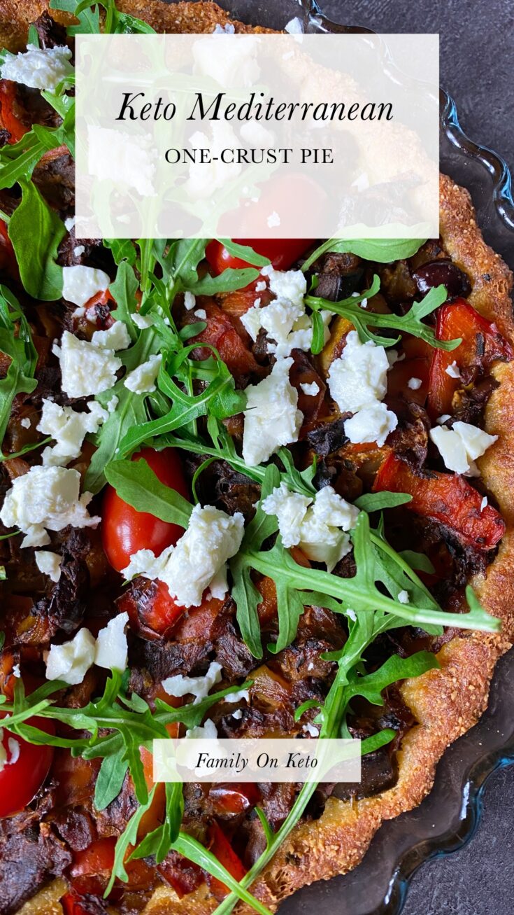 Picture of keto Mediterranean pie with vegetable