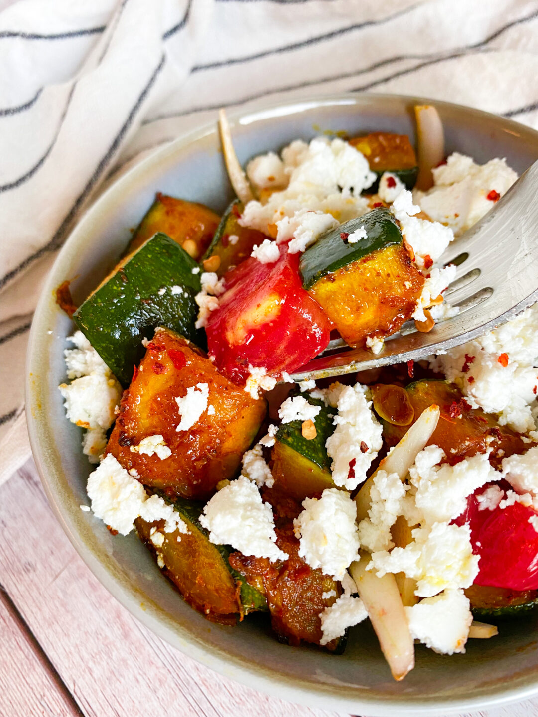 Keto zucchini salad Family On Keto